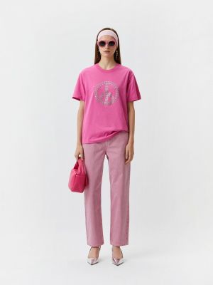 Джинсы Moschino Jeans розовые