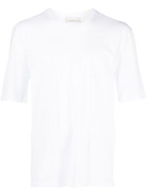 T-krekls ar apaļu kakla izgriezumu Laneus balts