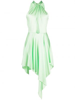 Drapované mini šaty Stella Mccartney zelené