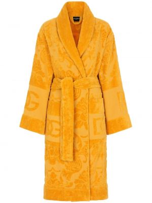 Халат с дълъг ръкав Dolce & Gabbana оранжево