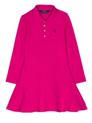 Levenevä mekko tytöille Ralph Lauren Kids pinkki