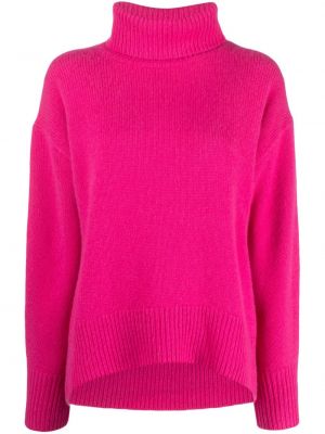 Sweter z kaszmiru Arch4 różowy