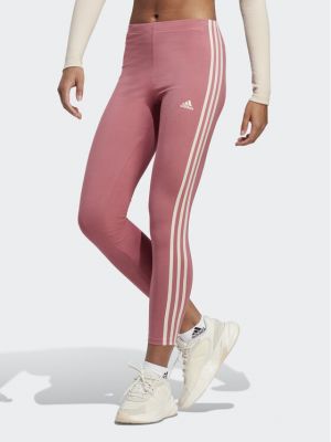 Jersey csíkos leggings Adidas rózsaszín