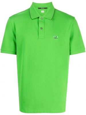 Medvilninis polo marškinėliai C.p. Company žalia
