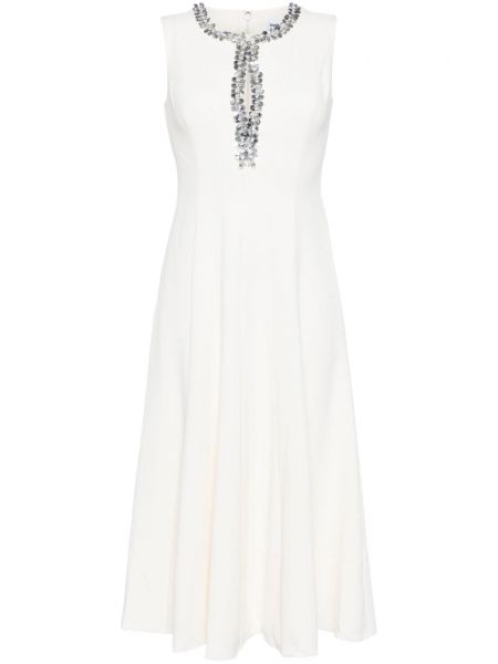 Μίντι φόρεμα με παγιέτες Self-portrait λευκό