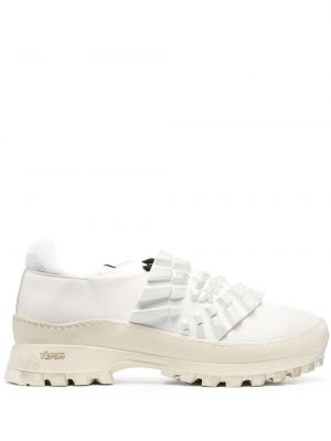 Sneakersy z przetarciami chunky 424 białe
