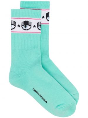 Sockor Chiara Ferragni grön