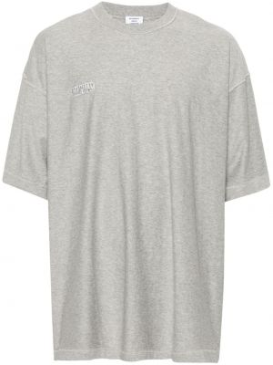 Medvilninis marškinėliai Vetements pilka