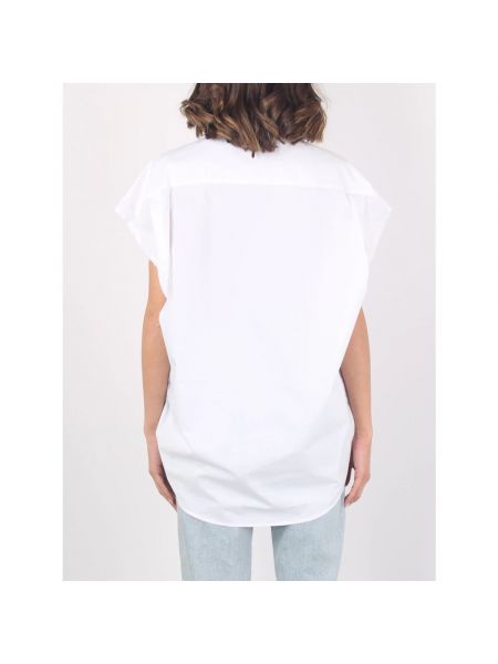 Camisa de algodón casual Gaëlle Paris blanco
