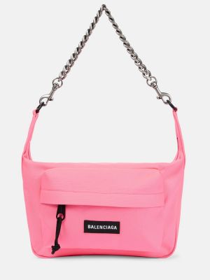 Найлонови чанта за ръка Balenciaga розово