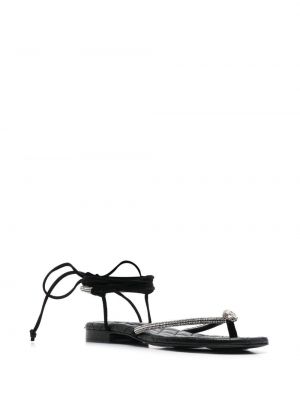 Sandales à imprimé en cristal Philipp Plein noir