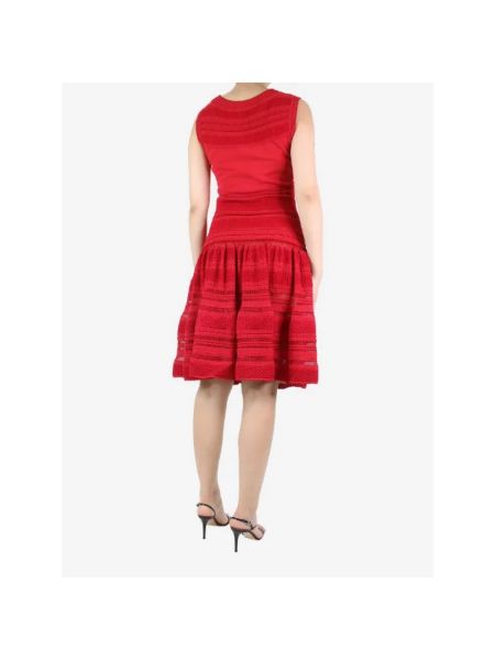 Vestido de viscosa Alaïa Pre-owned rojo