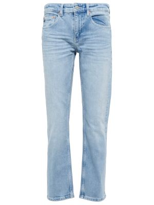 Укороченные джинсы со средней посадкой Ag Jeans, синие