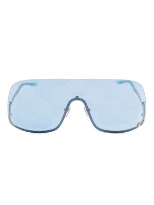 Okulary przeciwsłoneczne oversize Gucci Eyewear niebieskie