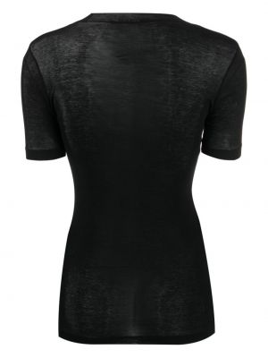 Bavlněné tričko Auralee černé