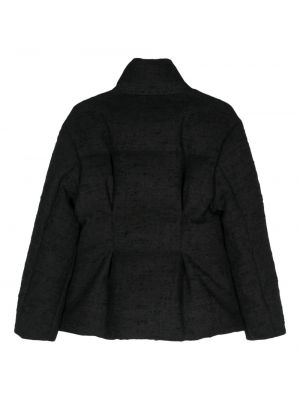 Doudoune en tweed Moncler noir