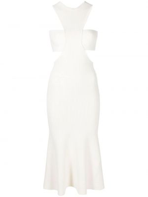 Коктейлна рокля Alexander Mcqueen бяло