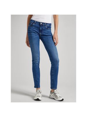 Vaqueros skinny de cintura alta slim fit Pepe Jeans azul