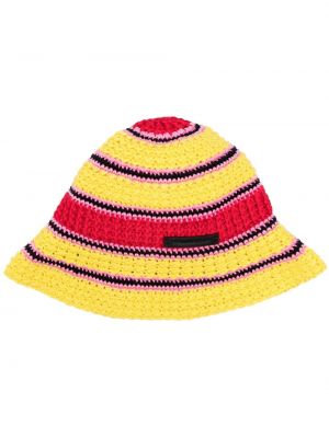 Памучна шапка Stella Mccartney жълто