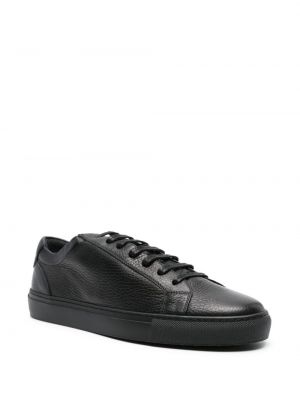Sneakersy skórzane Corneliani czarne