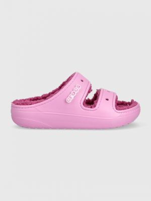 Ниски обувки Crocs розово