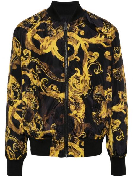 Beidseitig tragbare jeansjacke mit print Versace Jeans Couture