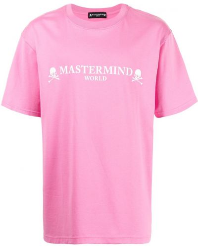 Camiseta con estampado Mastermind World rosa