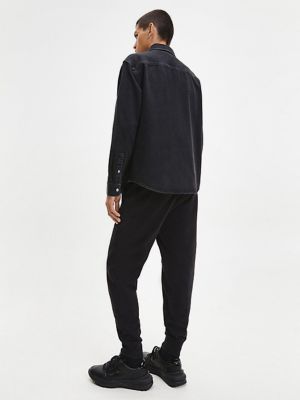 Džínová košile Calvin Klein Jeans černá