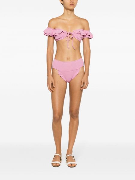Bikini z falbankami Clube Bossa różowy