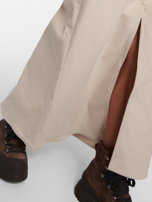Długa spódnica sztruksowa bawełniana Brunello Cucinelli