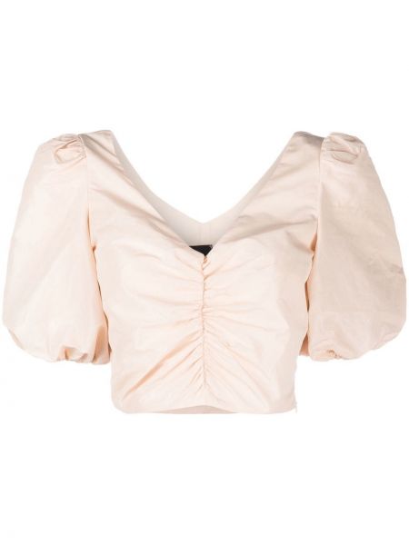 Ballonghylsa kort blus Pinko rosa