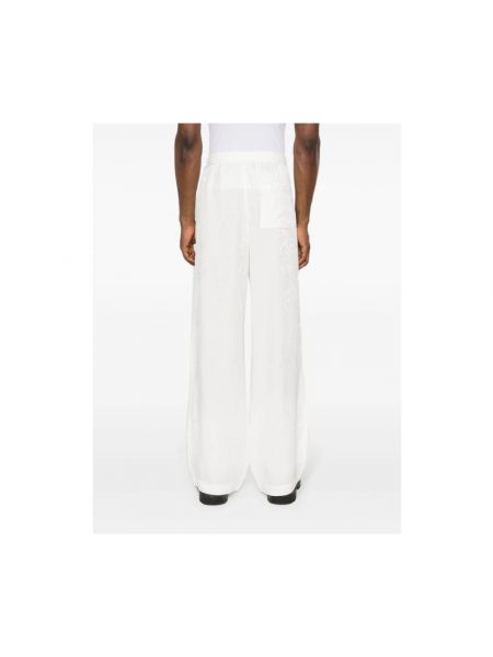 Pantalones de tejido jacquard Louis Gabriel Nouchi blanco