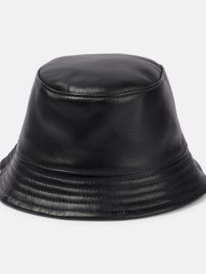 Kožený klobouk Isabel Marant černý