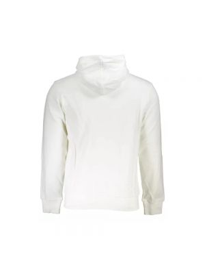 Bluza z kapturem bawełniana La Martina biała