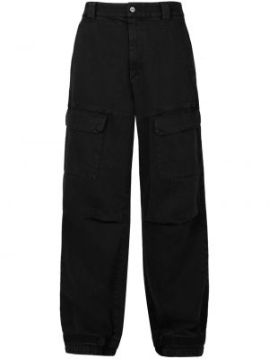 Voľné bavlnené džínsy Rta čierna