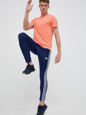 Koszulka z nadrukiem Adidas Performance pomarańczowa