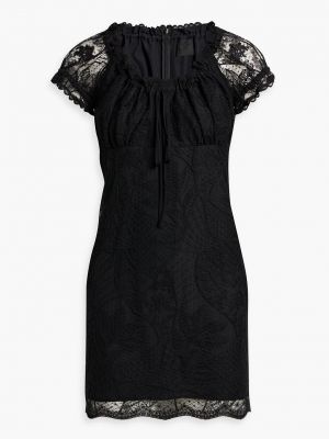 Кружевное платье мини Anna Sui черное