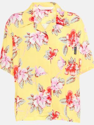 Риза на цветя с принт Palm Angels
