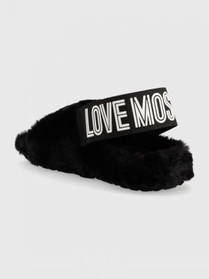 Pantofle Love Moschino černé