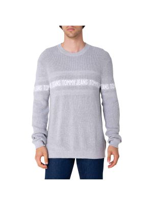 Плетен пуловер Tommy Hilfiger сиво