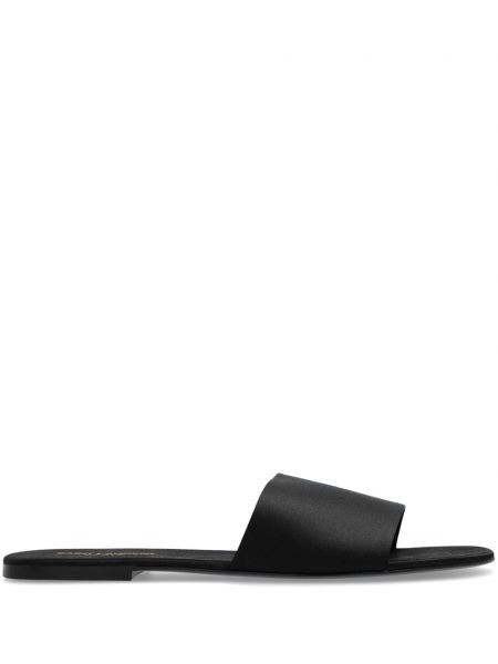 Slip-on копринени ниски обувки Saint Laurent черно