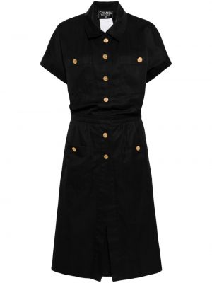 Βαμβακερή μini φόρεμα με κουμπιά Chanel Pre-owned