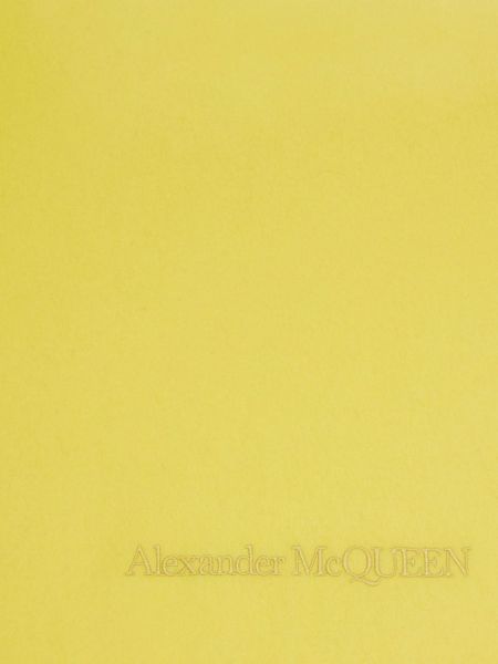 Echarpe à franges en cachemire Alexander Mcqueen jaune