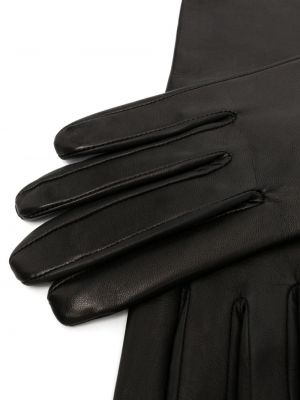 Kožené rukavice Manokhi černé