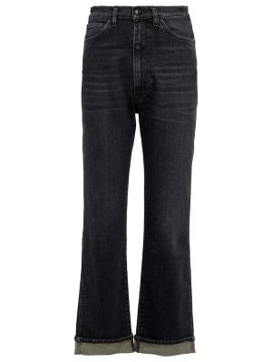 Straight fit džíny s vysokým pasem 3x1 N.y.c. černé