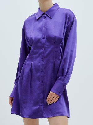 Košeľové šaty Edited fialová