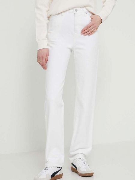 Białe proste jeansy z wysoką talią Tommy Jeans