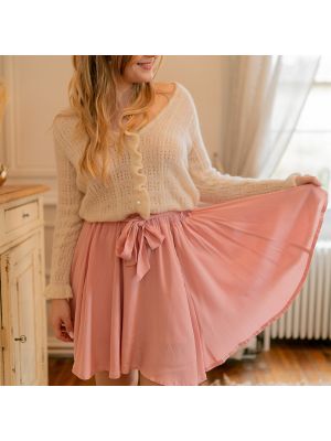 Mini sukně Céleste růžové