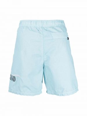 Shorts à imprimé Stone Island bleu
