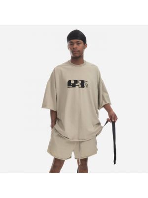 Koszulka Rick Owens DRKSHDW Knit T-shirt Tommy T DU01C6259 RIGEP4 PEARL/ - Сzarny